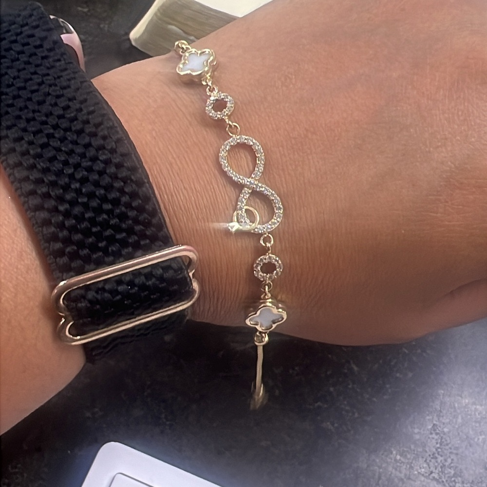 Gold Infinity Bracelet - image 1